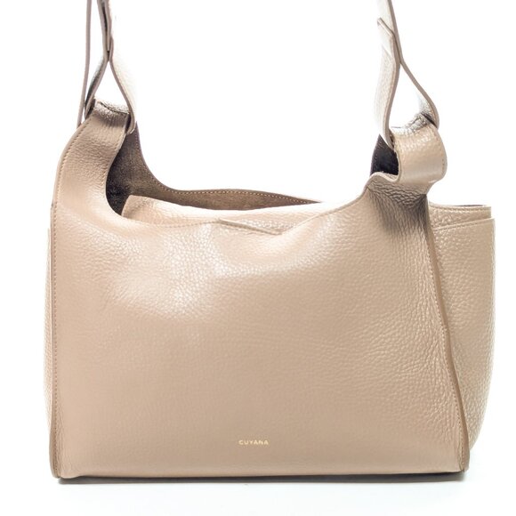 CUYANA Calfskin Soft Leather Messenger Bag - Picture 1 of 14